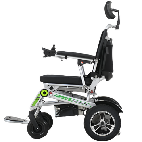 Silla de Ruedas Eléctrica Plegable y Reclinable con Control Remoto