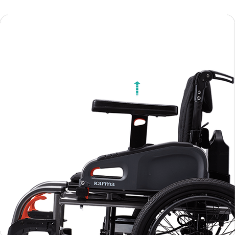 Silla de Ruedas Eléctrica Reposabrazos Regulables