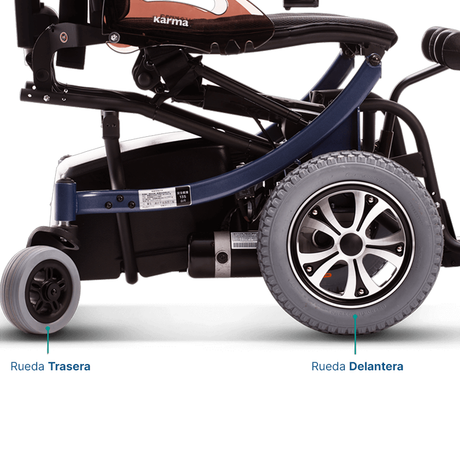 Silla de Ruedas Eléctrica de Bipedestación Tracción Delantera