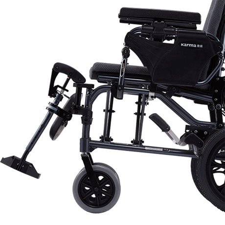 Silla de Ruedas Reclinable Reposapiés Extraible