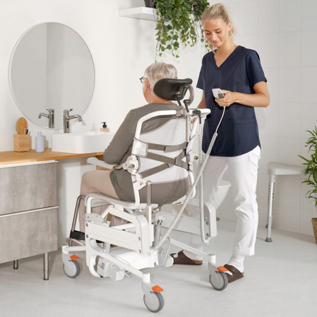 Silla para Ducha y Wc Blanca
