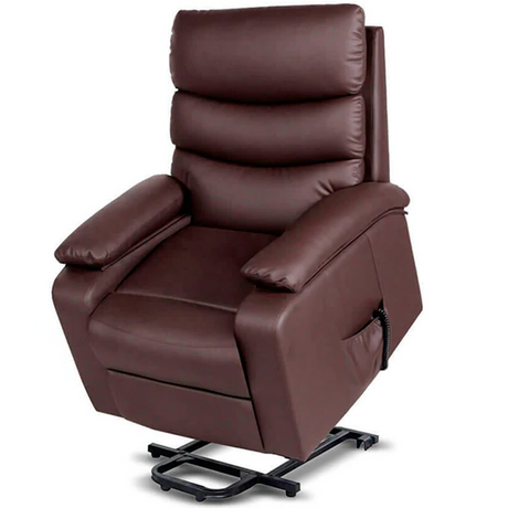 Cadeira de massagem elevatória para pessoas reclináveis ​​180º preta