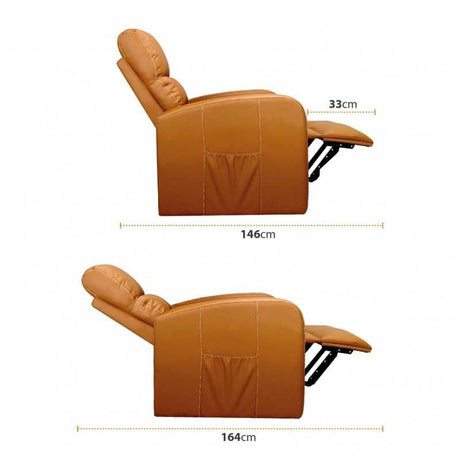 Cadeira de relaxamento eleva pessoas com massagem vibratória e calor lombar