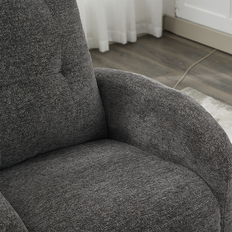 Sillon Elevador Reclinacion Textura Gris