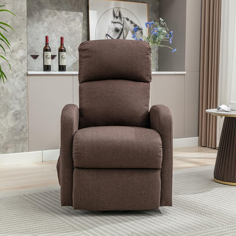 Sillon Reclinable Electrico Levanta Personas Marron Frontal