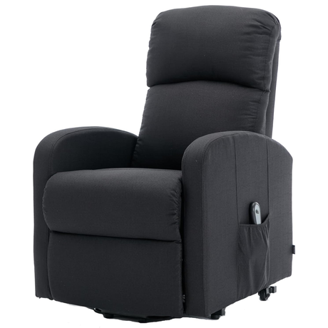 Sillon Reclinable Electrico Levanta Personas Negro Elegante