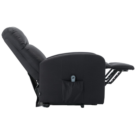 Sillon Reclinable Electrico Levanta Personas Negro Moderno