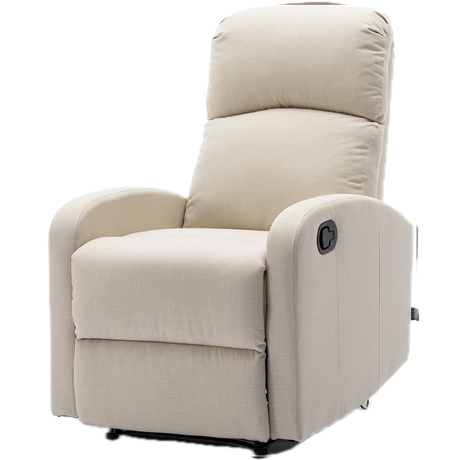Sillon Reclinable Reposapies Crema