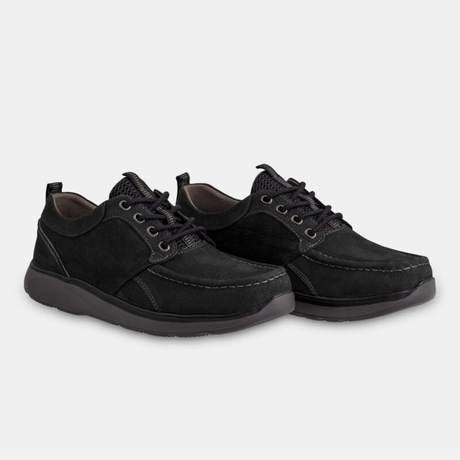 Zapato Náutico Negro con Cordones