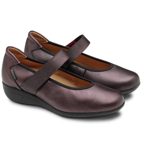 Zapato Bailarina Cierre Morado