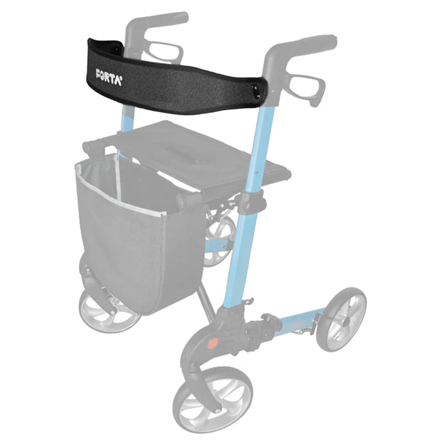 Accesorio de respaldo para andador para adultos karibu que aporta una seguridad total dortomedical