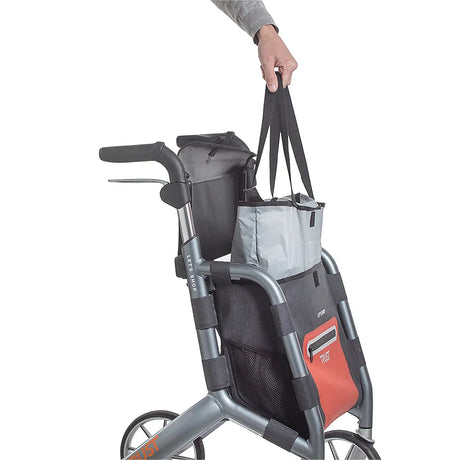 Andador para ancianos con asiento integrado de 60 cm de altura para mayor comodidad durante los descansos en paseos dortomedical