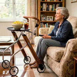 Andador de apoyo para ancianos que mejora la autonomía y la independencia dentro del hogar dortomedical