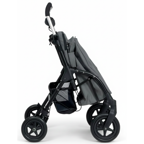 Carrinho de compras com andarilho Playcare R05, assento e design rebatível.
