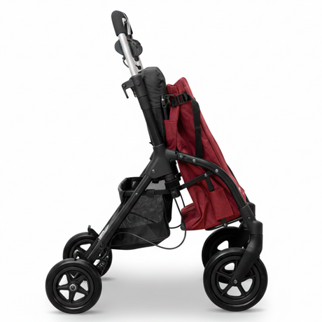 Carrinho de compras com andarilho Playcare R05, assento e design rebatível.