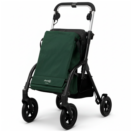 Carrinho de compras com andarilho Playcare R05, assento e design rebatível.