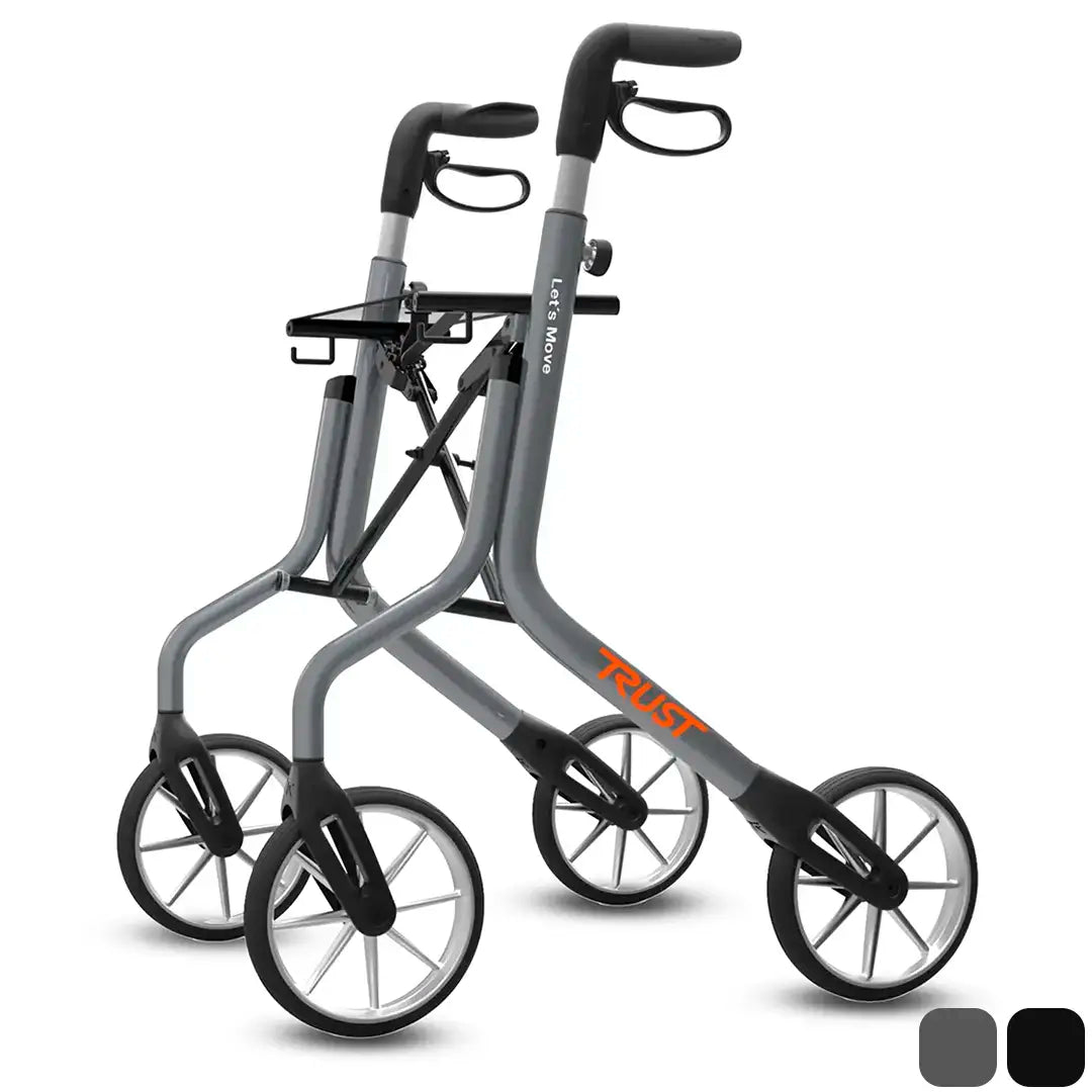 Andador plegable con un solo movimiento para un fácil transporte dortomedical