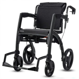 Andador estilo urbano con gran maniobrabilidad que permite giros en espacios estrechos dortomedical