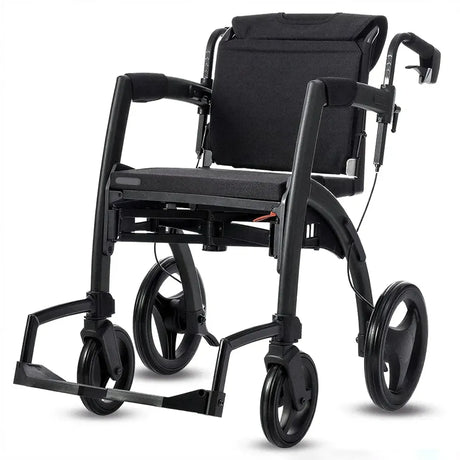 Andador estilo urbano con gran maniobrabilidad que permite giros en espacios estrechos dortomedical