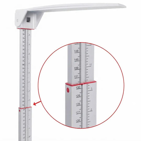 Base de aluminio ultrarresistente de báscula clínica con superficie de goma antideslizante extraíble para fácil desinfección y prevención de caídas dortomedical
