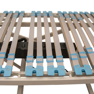 Cama geriátrica con sistema de tijera de 4 tubos para ofrecer la máxima estabilidad al usuario dortomedical
