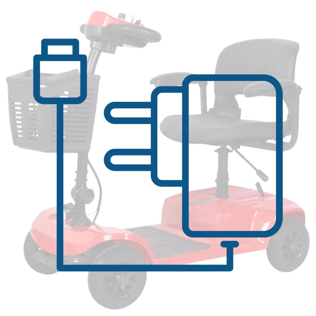 Cargador original del scooter eléctrico de  ruedas Lucas dortomedical