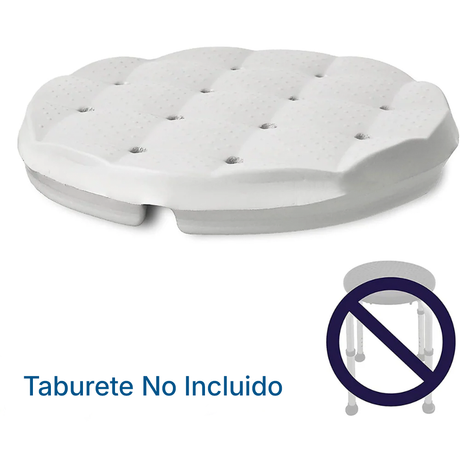 Almofada Redonda para Banco de Duche Resistente à Água
