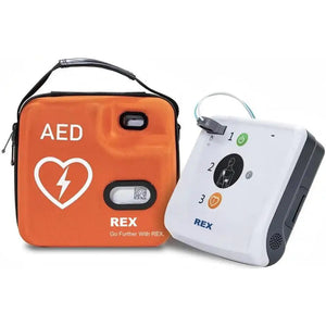 Desfibrilador semiautomático con interfaz intuitiva, botón de descarga y selector de modo adulto o pediátrico para una actuación rápida ante emergencias dortomedical