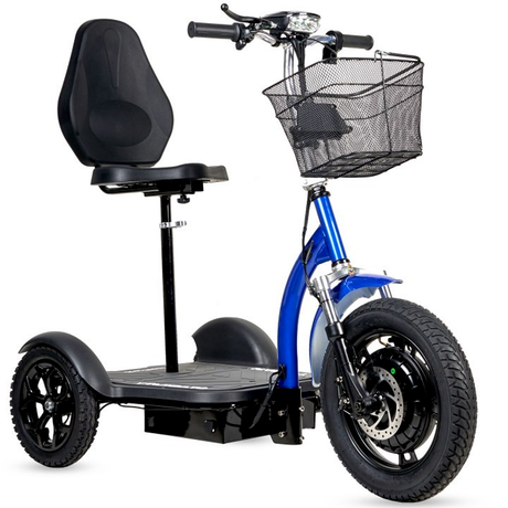 Scooter elétrica todo-o-terreno de 3 rodas 500W
