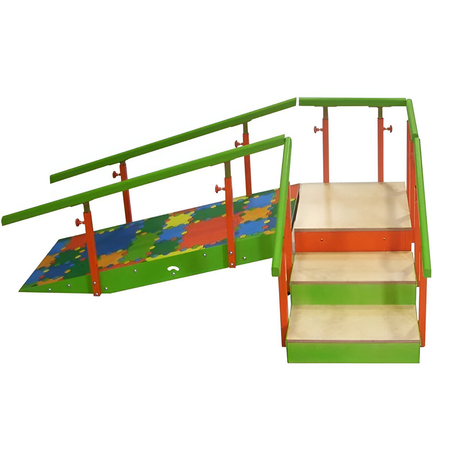 Escada com Rampa INFANTIL Configurável para Reabilitação e Fisioterapia