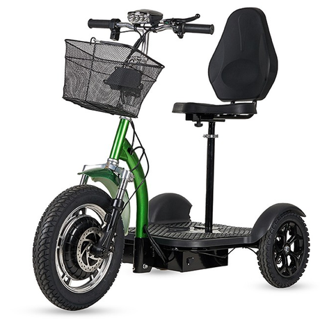 Scooter elétrica todo-o-terreno de 3 rodas 500W