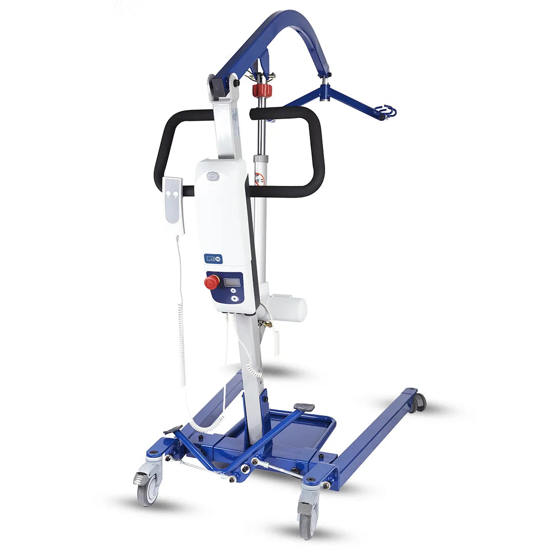 Grúa eléctrica para adultos con sistema de elevación usando arnés dortomedical