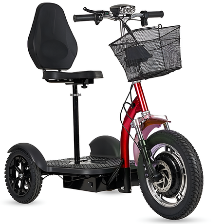 Scooter elétrica todo-o-terreno de 3 rodas 500W
