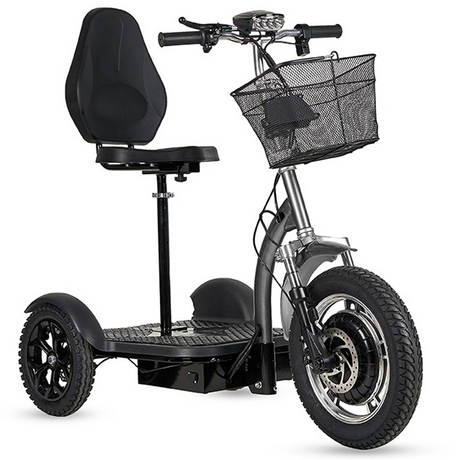 Scooter elétrica todo-o-terreno de 3 rodas 500W