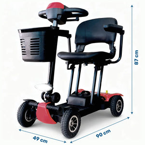 Medidas del Scooter eléctrico estrecho de medidas reducidas para una maniobrabilidad total en interiores dortomedical