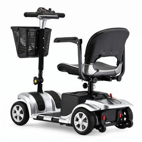 Mobility scooter eléctrico para adultos con ruedas traseras antivuelco para mayor estabilidad y seguridad dortomedical