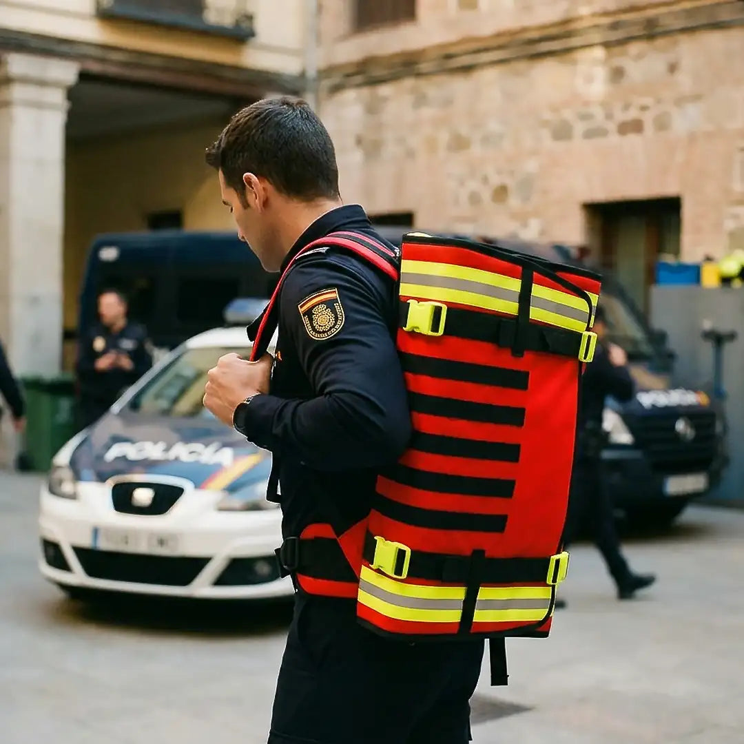 Mochila de rescate operativa para personal de emergencias dortomedical