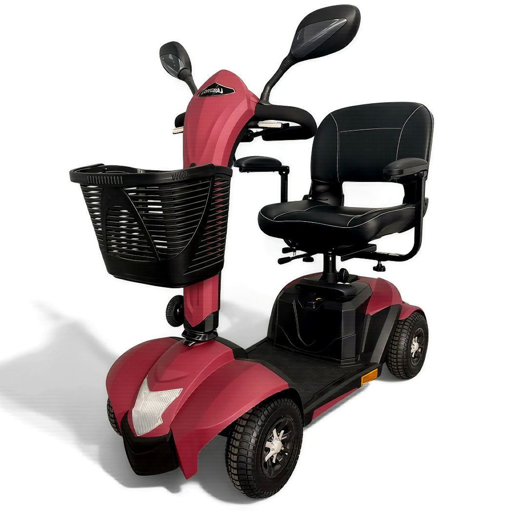 Moto para discapacidad con asiento giratorio y acolchado que facilita el acceso al usuario dortomedical