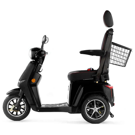 Moto para discapacidad con ruedas traseras antivuelco que garantizan la estabilidad de Dortomedical