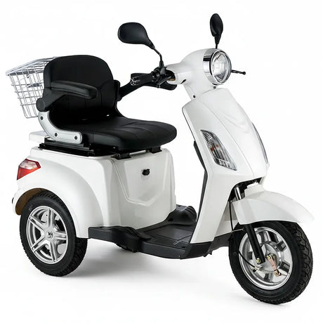 Moto para mayores con suspensión delantera y trasera para subir pendientes con seguridad de Dortomedical