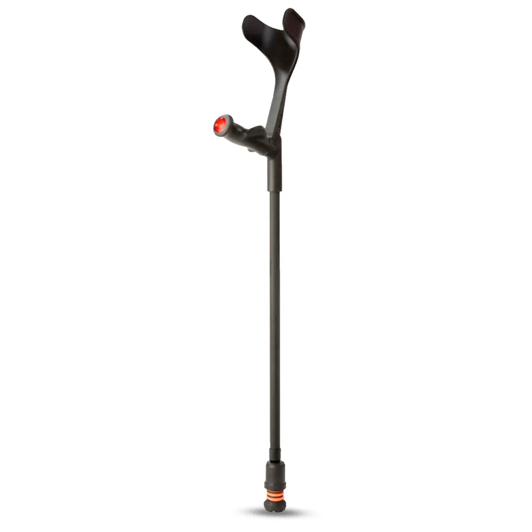 Muleta flexyfoot con amortiguación en las articulaciones para evitar dolor o fatiga dortomedical