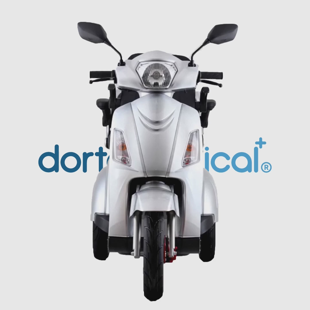 Vista 360 grados del scooter biplaza Xtrem dortomedical
