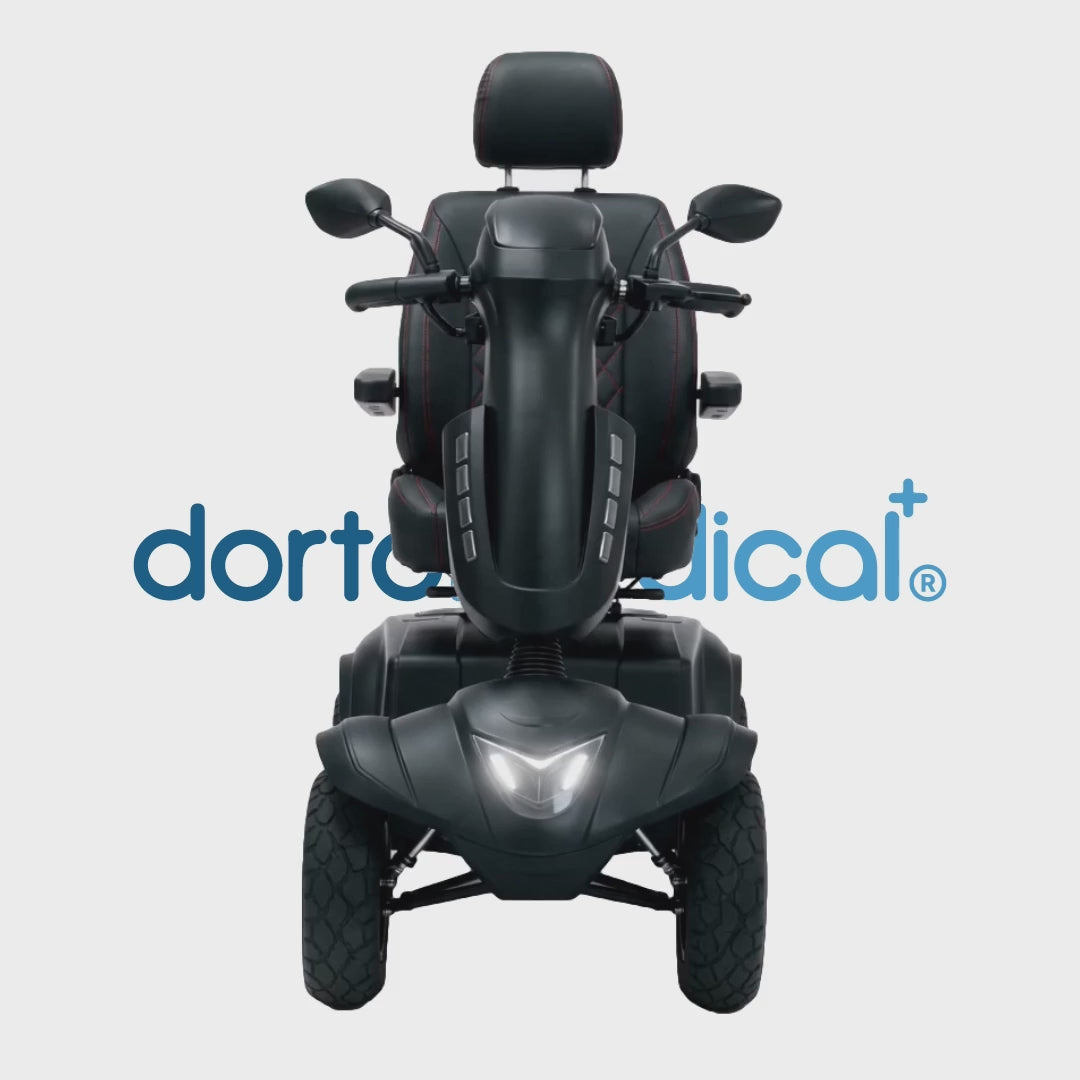 Vista 360 grados del scooter eléctrico Dakota en dortomedical