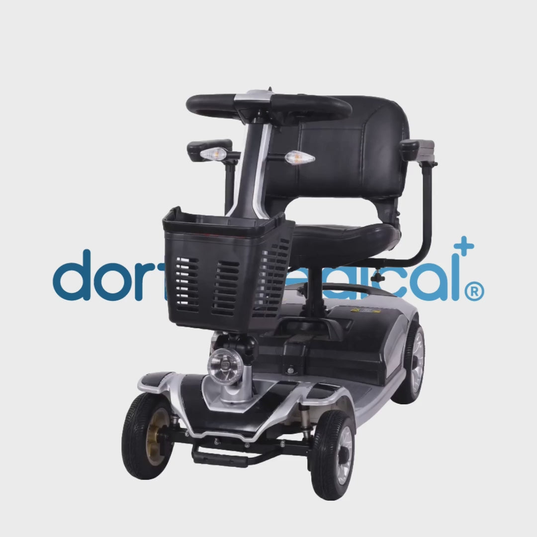 Vista 360º del scooter eléctrico plegable Mate dortomedical