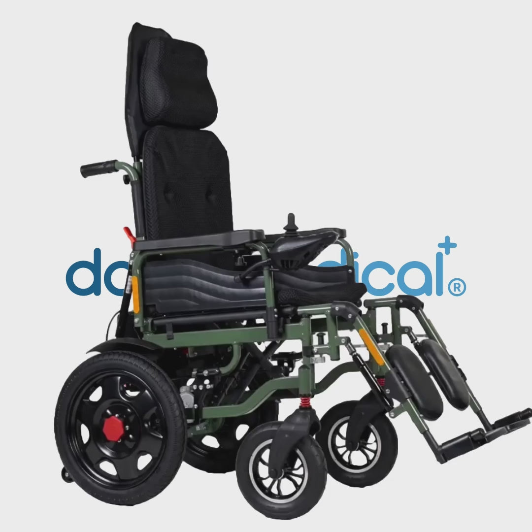 Vista 360 grados de la silla de ruedas eléctrica Litio Xtrem 3 dortomedical