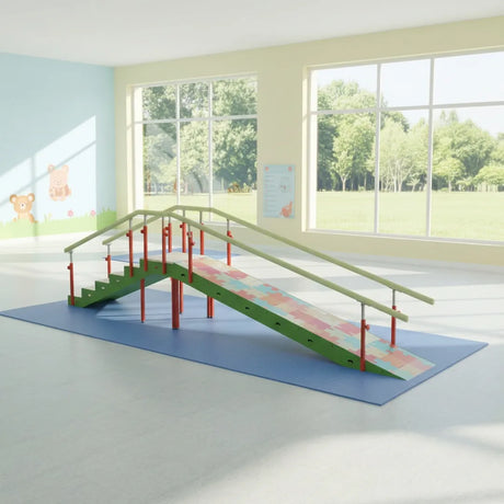 Escada com Rampa Infantil de 6 Degraus