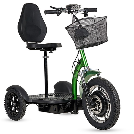 Scooter elétrica todo-o-terreno de 3 rodas 500W