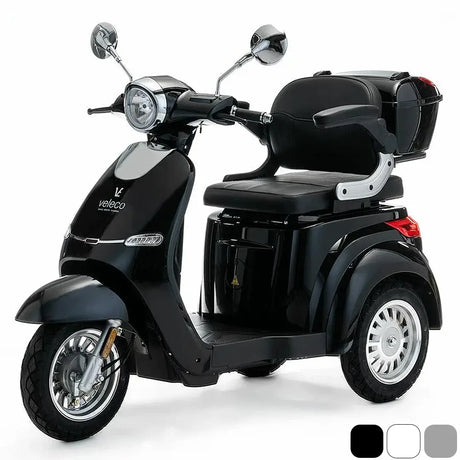 Scooter para discapacidad preparado para uso intensivo con sistema de luces para conducir de noche de Dortomedical