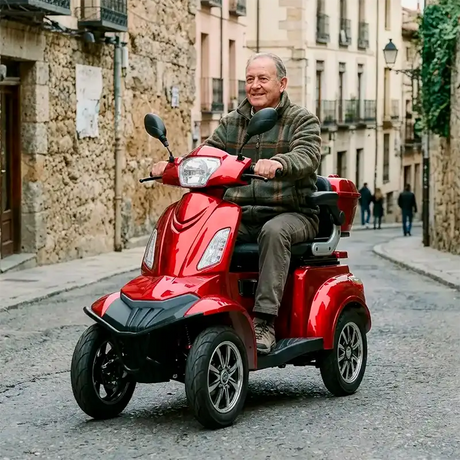 Scooter eléctrico de 1000W con gran potencia para subir pendientes del 15% sin esfuerzo dortomedical