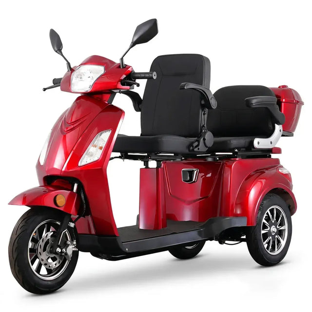 Scooter eléctrico para dos personas de 3 ruedas FASTER NEO 3 con amplio espacio para viajar acompañado dortomedical